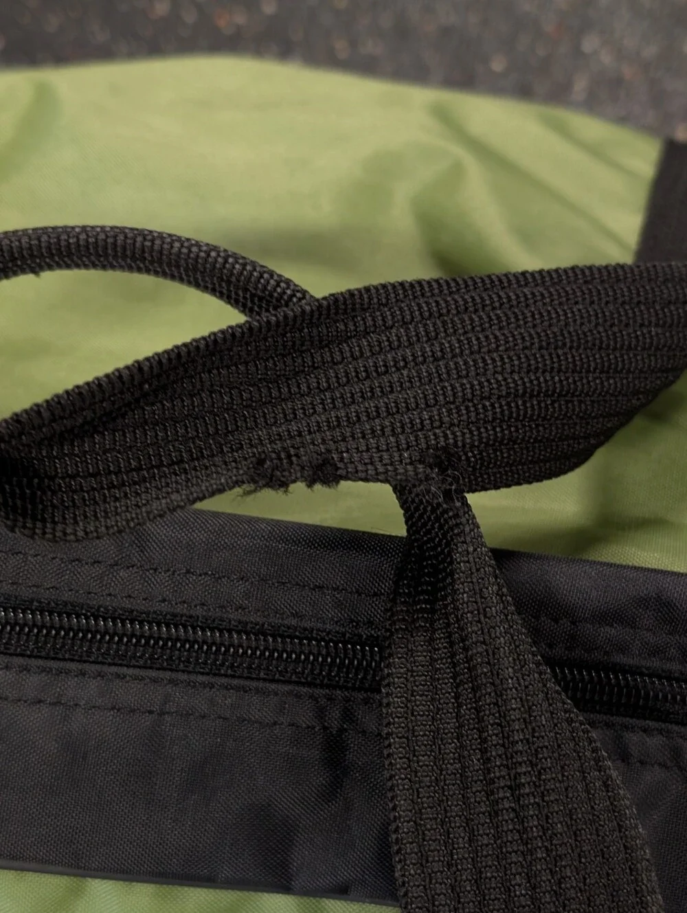 Vintage Nike 90s Military Green Sport Duffle Bag Swoosh Logo